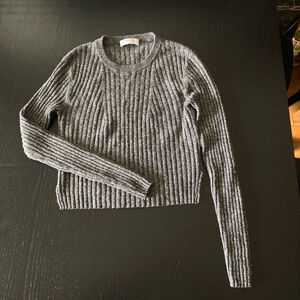 Women's Babaton wool cropped Sweater S Gray